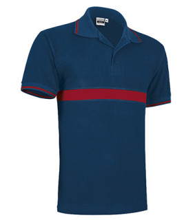 Bicolor polo for organizations like Firefighters or Civil Protection, short sleeve collection VALENTO Server.