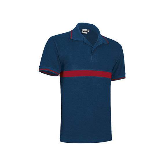 Bicolor polo for organizations like Firefighters or Civil Protection, short sleeve collection VALENTO Server.