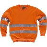 Classic Fluor sweatshirt with reinforced seams WORKTEAM C9030