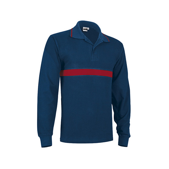 Bicolor long sleeve polo Firefighters or Civil Protection VALENTO Server