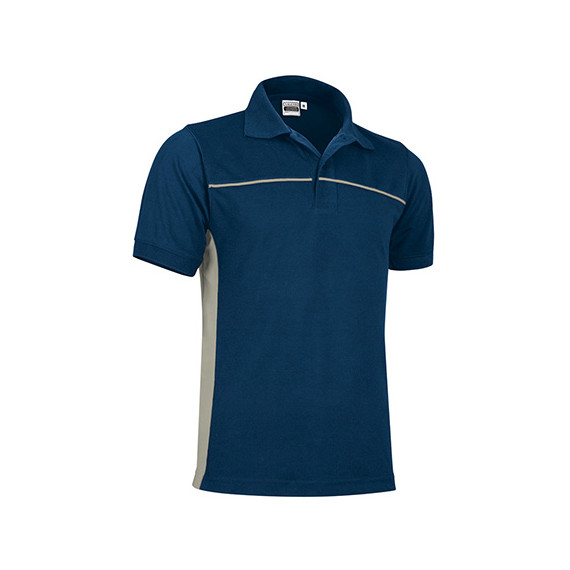 Polo mit kurzen Ärmeln und Streifen auf der Brust und den Seiten VALENTO Thunder