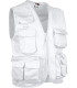 Multi-pocket vest in VALENTO Safari twill fabric