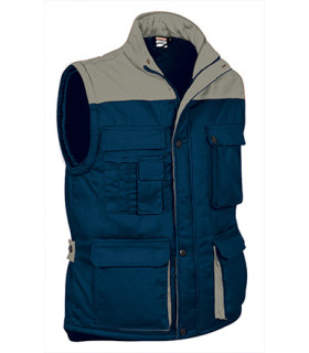 Gilet multi-poches en couleurs combinées VALENTO Thunder