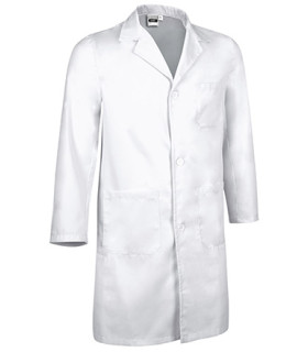 Long-sleeved work coat with a classic cut and buttons in LOAD VALENTO twill fabric.