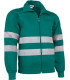 High collar retroreflective work jacket VALENTO Mirca