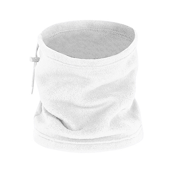 Gola de pescoço e gorro polar com cordão regulador e travão, em várias cores, de tecido polar e anti-pilling VALENTO ALPINE.