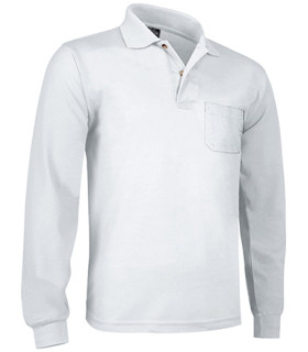Long sleeve polo top with pocket VALENTO Breda