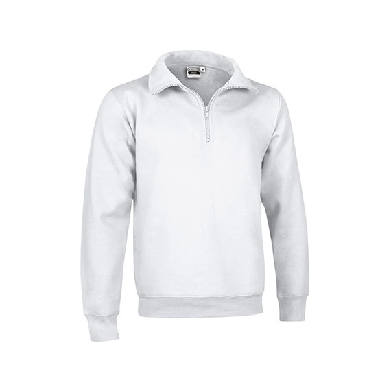 Felpa con zip corta VALENTO Wood