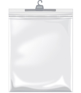 Bolsa de plástico con adhesivo y percha VALENTO Soria
