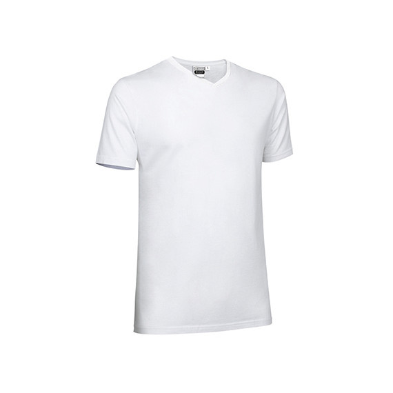 Camiseta fit com gola fina de canelado VALENTO Ricky