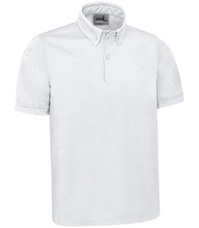 Short-sleeved technical polo, collared neck, solid color design, breathable technical pique fabric VALENTO WISCONSIN.