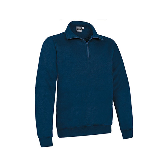 Fleece sweatshirt with a cotton feel and half zipper Carl VALENTO