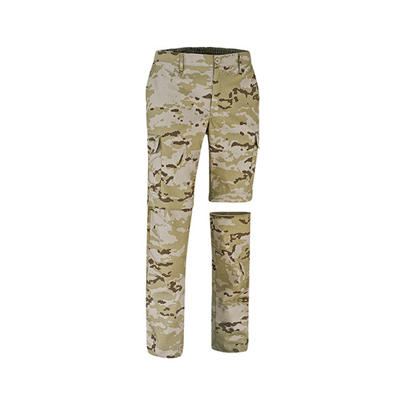 Removable pants with Birdman VALENTO camouflage design.