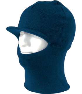 Navy blue knitted balaclava hood from FOREST VALENTO.