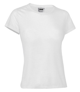 T-shirt da donna a manica corta e taglio aderente per sublimazione in poliestere BELICE VALENTO