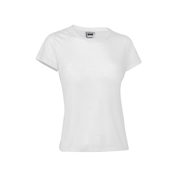 T-shirt da donna a manica corta e taglio aderente per sublimazione in poliestere BELICE VALENTO