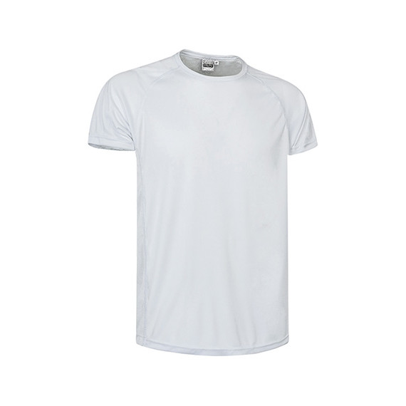 T-shirt technique à manches courtes et col rond, en tissu polyester respirant en maille alvéolée VALENTO CHALLENGE.