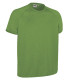 Short sleeve raglan technical t-shirt, with a heathered design, breathable polyester fabric VALENTO REVOLUTION.