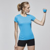 Camiseta técnica entallada manga corta de escote redondo con cubrecosturas MONTECARLO WOMAN ROLY