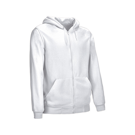 Sweat à capuche à double couche, fermeture éclair intégrale et poches kangourou, tissu en molleton 100% polyester VALENTO TERRAN