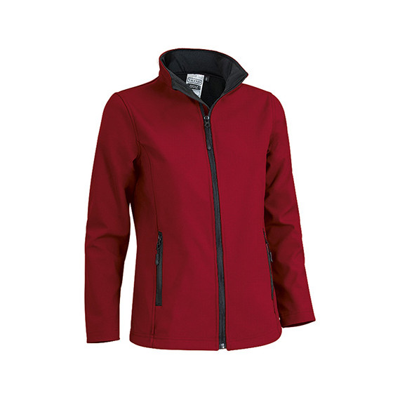 Women's windproof jacket with thermal retention, elastic softshell fabric VALENTO CECILE