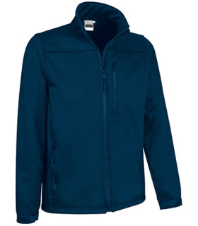 Softshell jacket with three pockets, high neck and adjustable cuffs, elastic softshell fabric VALENTO GRIZZLY