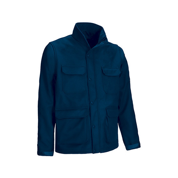 Chaqueta softshell multibolsillos con forro interior de rejilla, en tejido softshell en tres capas VALENTO JEREMY