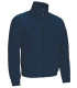 Softshell jacket ideal for security guards, in blue and black, elastic three-layer softshell fabric VALENTO KEEPER.
