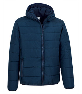 Jaqueta com capuz e interior polar, em preto, azul e cinza, tecido exterior Rip-Stop impermeável VALENTO FLEETWOOD