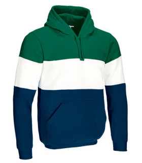 VARSITY dreifarbiger Kapuzenpullover
