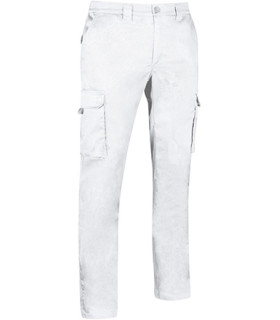 Pantalón de trabajo térmico multibolsillos, en colores neutros, en tejido sarga gruesa VALENTO NEBRASKA