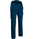 Reinforced elastic work pants with multiple pockets, bi-elastic complex fabric VALENTO BULL.