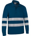 Visibility Pole Long sleeve and tricotose neck, with two reflective tapes, LONGFORD VALENTO polyester