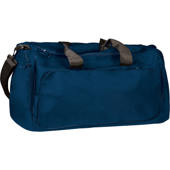 Borsa sportiva impermeabile con tacchi per appoggiare in blu navy e nero, in tessuto poliestere e PVC VALENTO GEAR.