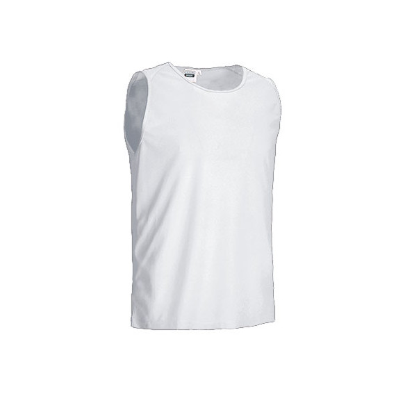 Camiseta técnica sin mangas con cuello redondo, ideal para actividades deportivas, tejido Bird-Eye 100% poliéster VALENTO SPEEDY