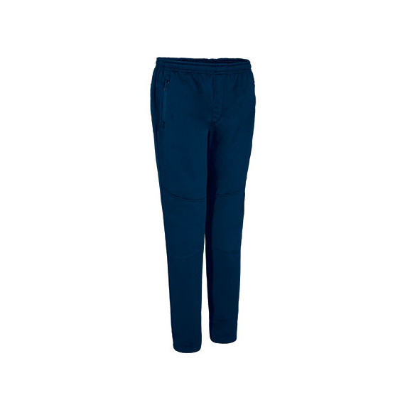 Long sports pants with thermal effect and pockets, made of VALENTO CYBORG technical fleece fabric.