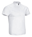 Short sleeve cycling jersey with a half zipper collar, double layer fabric 100% polyester VALENTO BENASQUE.