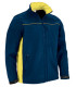 Bicolor softshell jacket with 3 pockets and combined polar interior, bright colors VALENTO THUNDER.