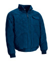 Husky jacket multi-bold blue, cuffs and coarse channel waist, sandwich type sewn to rombos VALENTO ARES