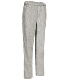 Kitchen trousers with elegant prints and rubber in the waist VALENTO SIRLOIN