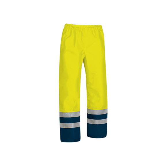 Pantalon imperméable de Haute Visibilité, avec des bandes rétro-réfléchissantes thermo-fixées EN 20471 et EN 343 VALENTO NARVIK