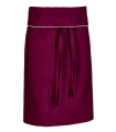 Long chef apron without pockets with hidden ties under flap VALENTO SAUVIGNION