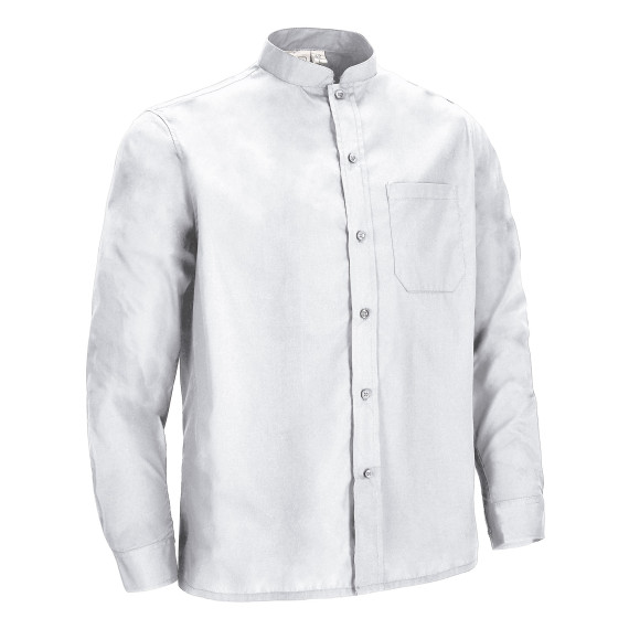 Camicia a maniche lunghe, tasca e collo Mao Valocento Sopran