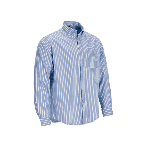 Camicia a righe, manica lunga e tascabile Agenzia Valentento