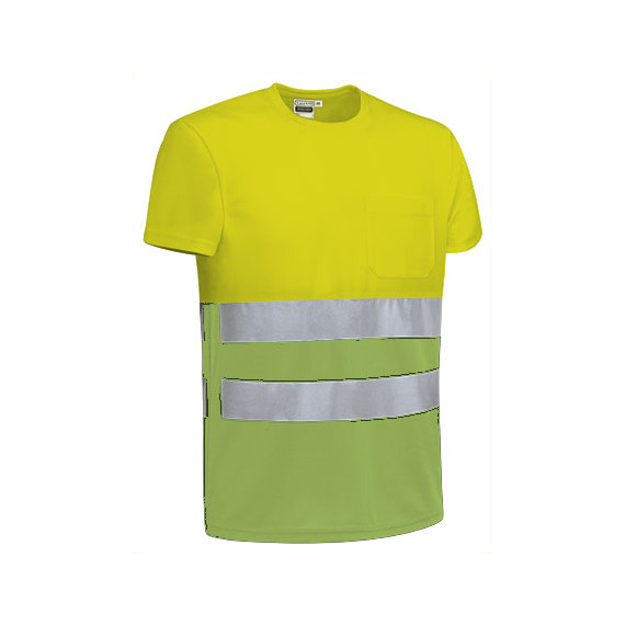T-shirt de haute visibilité bicolore, à manches courtes et avec poche VALENTO DEMOLITION.