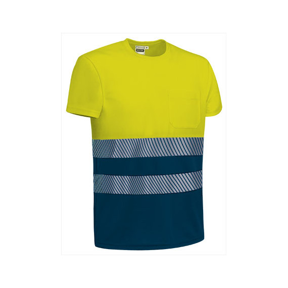 T-Shirt Hohe Sichtbarkeit Bicolor, Kurzarm und Ballocent Pocket Wexford