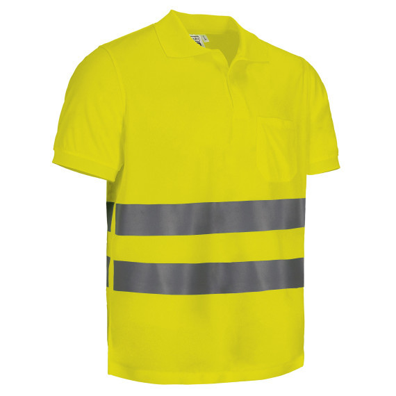 Polo de Alta Visibilidad de manga corta y bolsillo VALENTO LEXINGTON