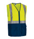Bicolor Reflective Weste mit Kennung und Taschen Valento Wulik