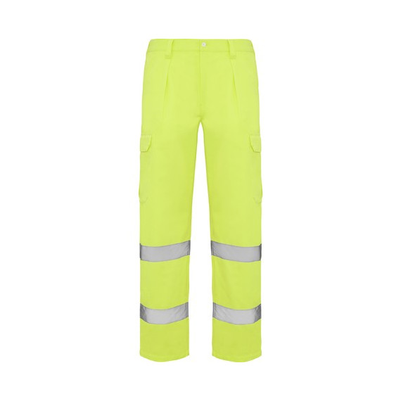 Pantalón largo de alta visibilidad amarillo flúor ALFA HV9309