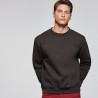 Sweatshirt em design clássico com gola, punhos e cintura em ribana 1x1 CLÁSSICA ROLY